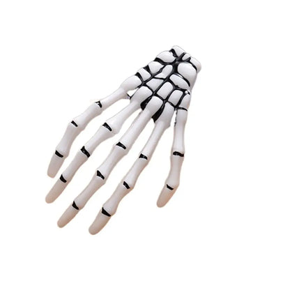 Skull Hand Bone Hair Clips Gothic Ghost Skeleton Claw Hairpin Halloween Accessory