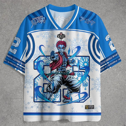 Demon Slayer Anime Number Jersey Oversized Unisex Retro Baseball Tee