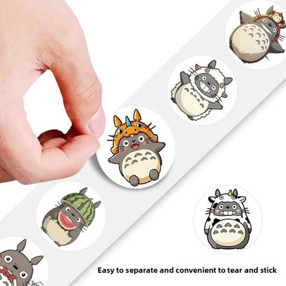 My Neighbor Totoro Waterproof Sticker Roll - 500 Pieces for Phone, Laptop and Water Bottle