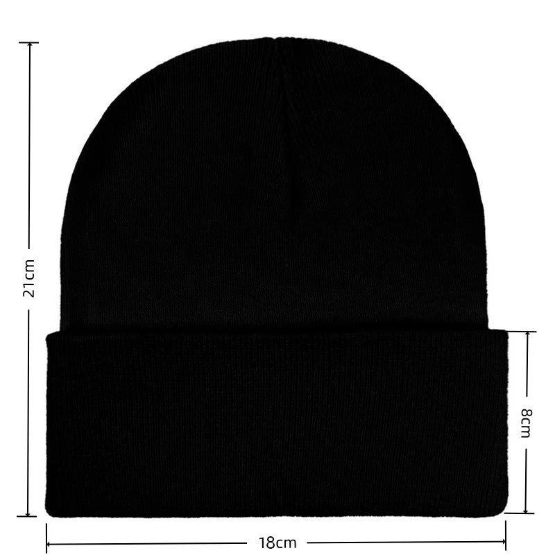 Akatsuki Red Cloud Knitted Beanie - Unisex Anime Ninja Cosplay Winter Hat