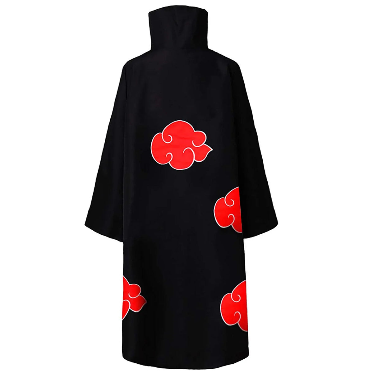 Akatsuki Cloak Ninja Cosplay Costume Set – Red Cloud Cape with Headband & Accessories