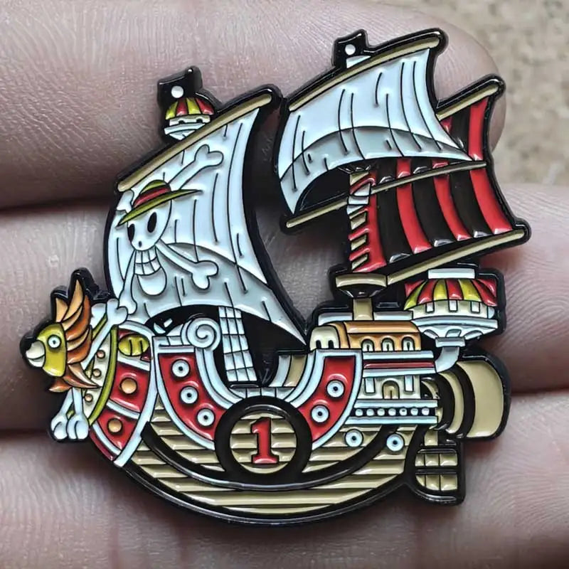 One Piece Gear 5 Luffy Enamel Pin - Anime Lapel Badge Brooch