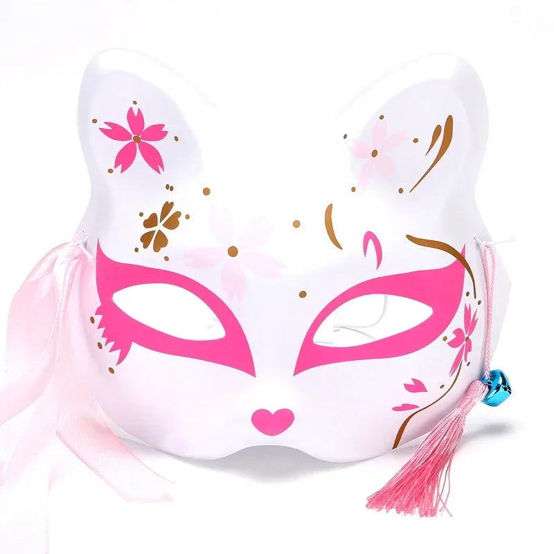 Anime Fox Half Face Cosplay Mask Demon Slayer Party Props