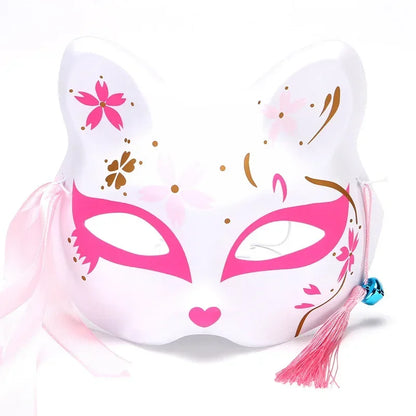 Anime Fox Half Face Cosplay Mask Demon Slayer Party Props