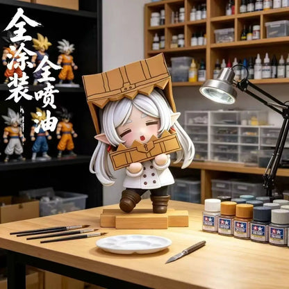 Frieren Chibi Figure - Hand-Painted Anime Collectible Model