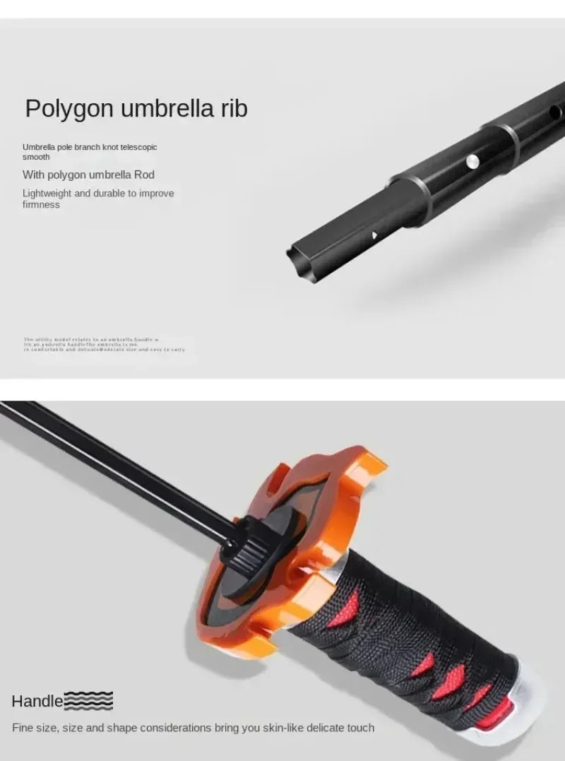 Bleach Ichigo Katana Umbrella – Japanese Sword-Inspired Rain & UV Protection Parasol