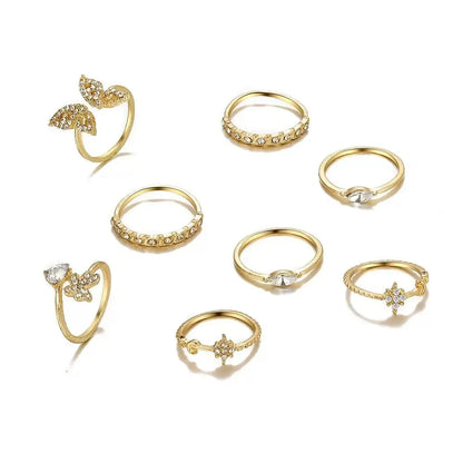 Retro Gothic Women’s Rings Set – 21 Piece Vintage Silver Stackable Knuckle Rings