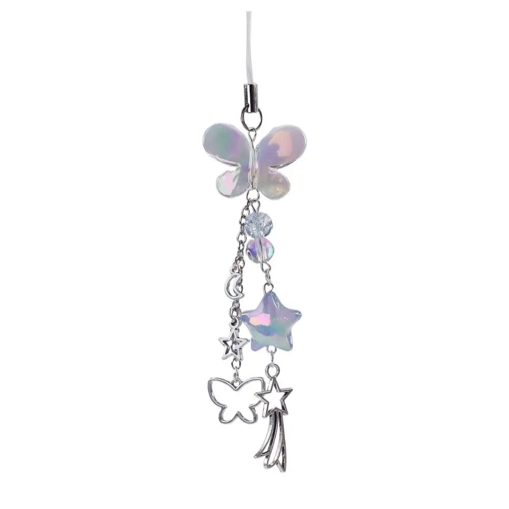 Y2K Butterfly Phone Charm Strap - Cute Phone Lanyard & Bag Pendant