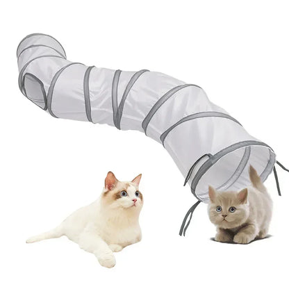 Foldable Cat Tunnel Tube – Interactive Play Tunnel Toy for Kittens, Puppies & Rabbits