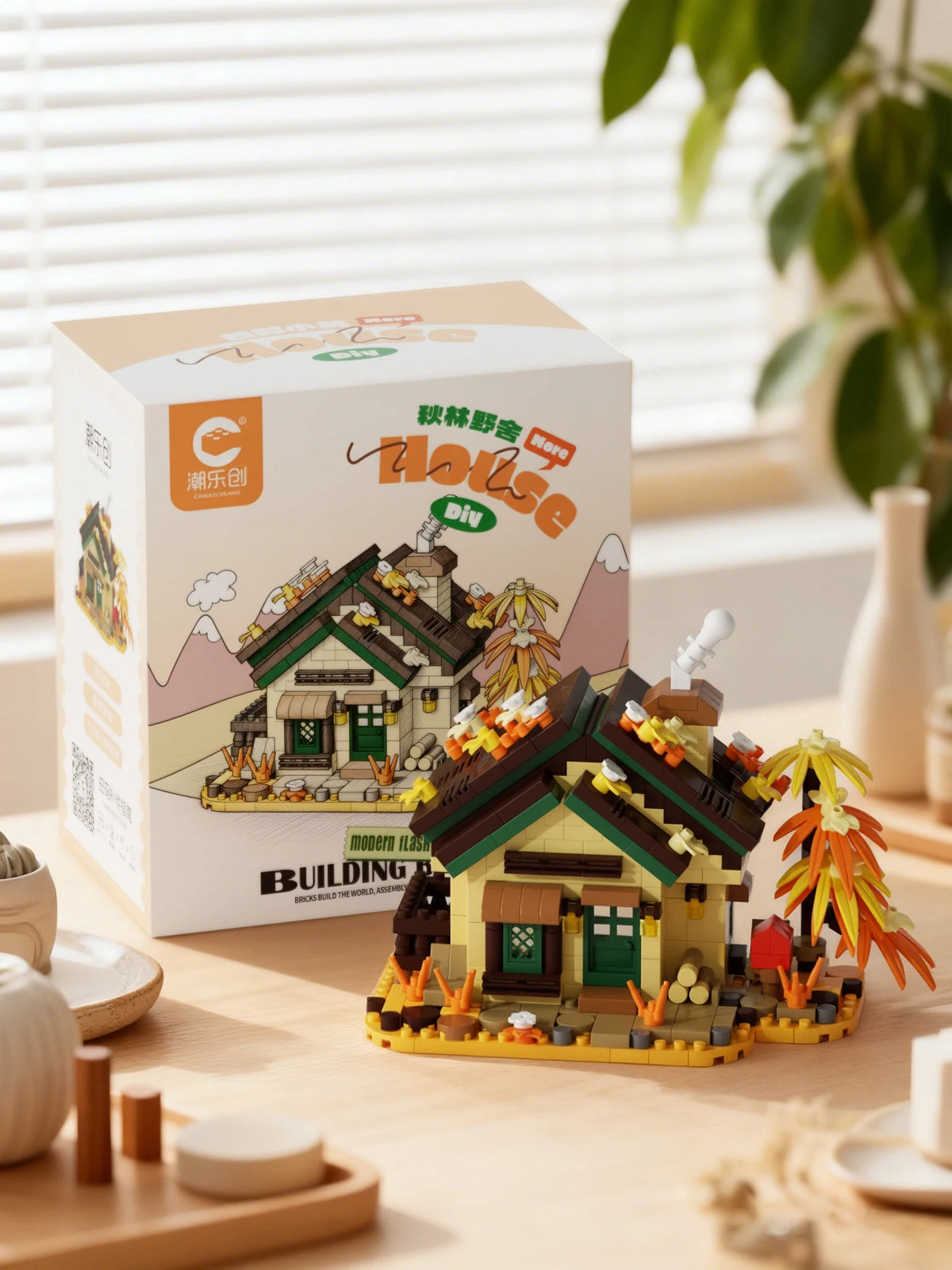 Forest Cabin Mini Building Blocks Set – 479-Piece DIY Micro Brick Treehouse Model