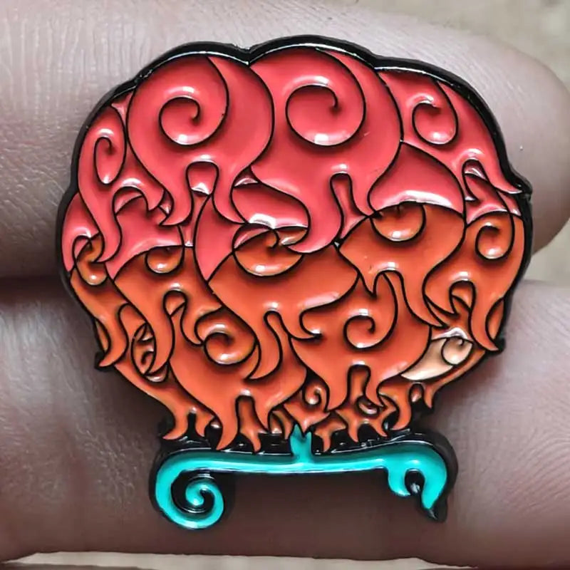 One Piece Gear 5 Luffy Enamel Pin - Anime Lapel Badge Brooch