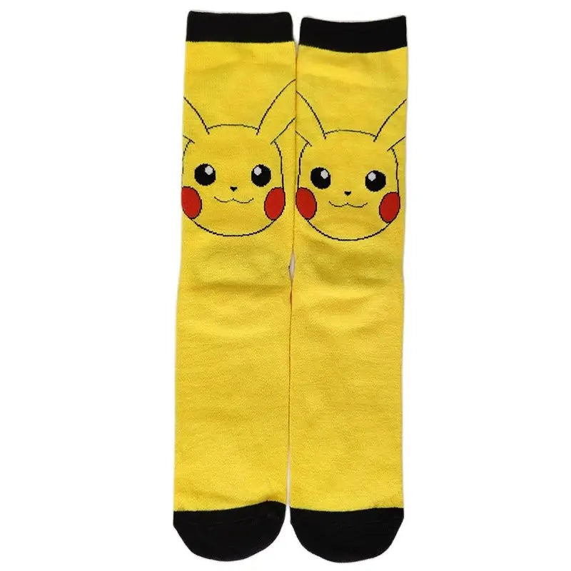 Pokémon Long Crew Socks – Pikachu, Eevee & Gengar Anime Cartoon Harajuku Athletic Socks