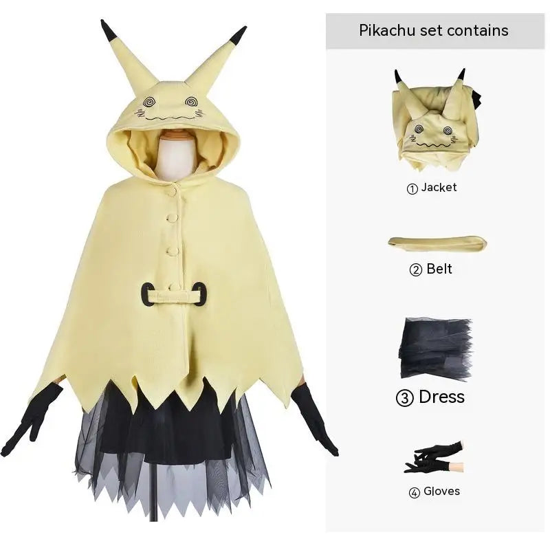 Mimikyu Cosplay Costume Dress for Women – Halloween Anime Outfit