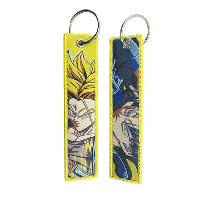 Dragon Ball Embroidered Keychain Lanyard - Anime Badge Holder & Key Strap