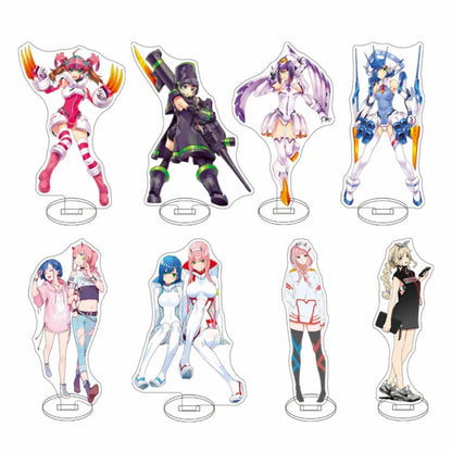 Acrylic Anime Figure Stand 15CM – Clear Cosplay Character Display Stand for Collectors