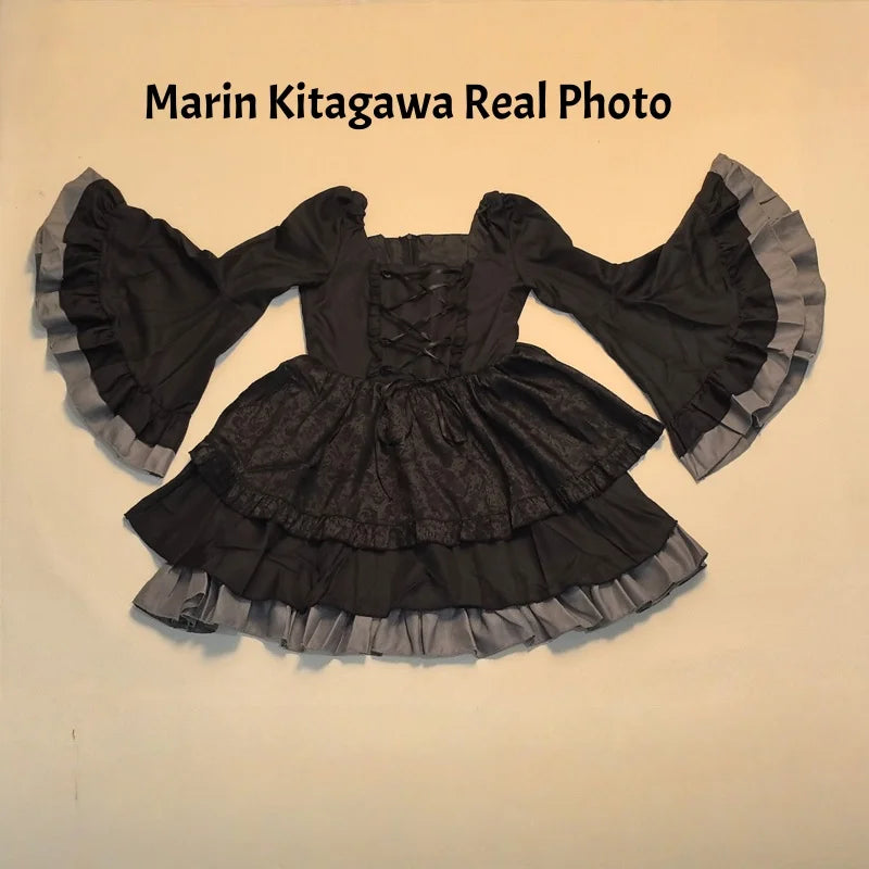 Marin Kitagawa Cosplay Costume Set – My Dress-Up Darling Anime Maid Dress with Wig Options