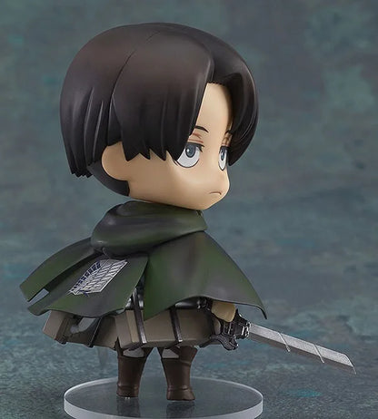 Attack on Titan Levi Ackerman Action Figure - Interchangeable Face Poseable Anime Collectible