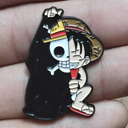 One Piece Gear 5 Luffy Enamel Pin - Anime Lapel Badge Brooch