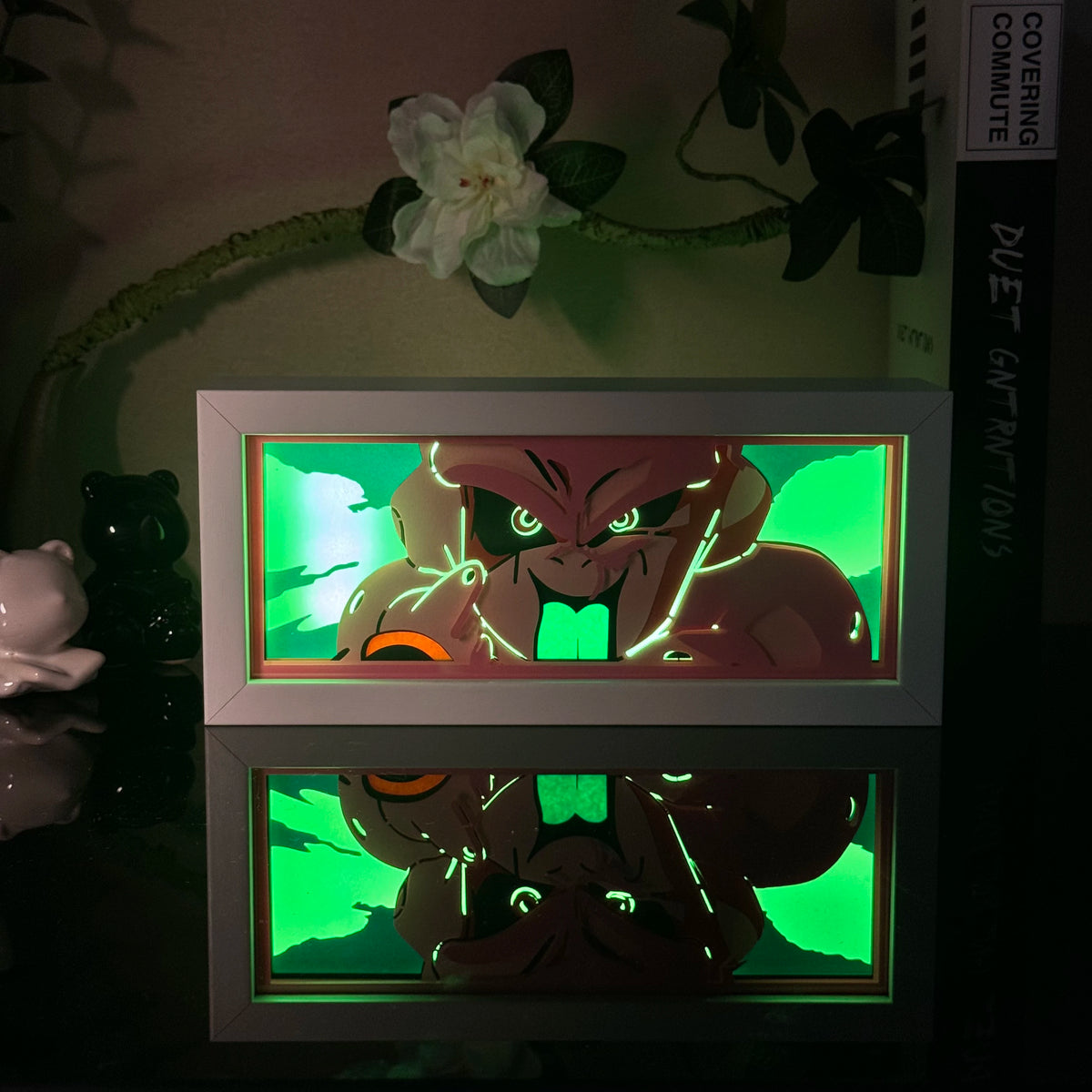 Anime Character 3D Paper Carved Light Box Lamp - LED Night Light Desk Decor