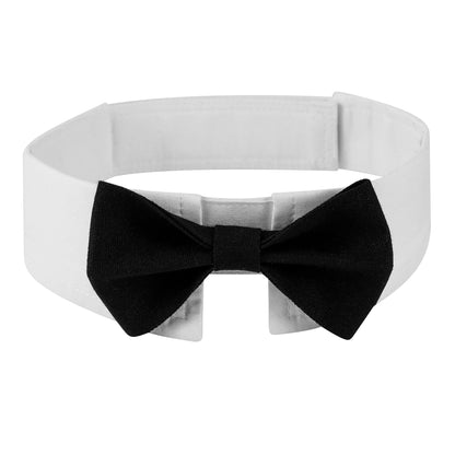 Dog Bow Tie Collar – Adjustable Cat Tuxedo Necktie for Weddings & Parties
