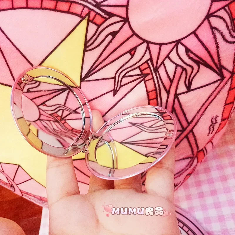 Sailor Moon Compact Mirror - Anime Magic Wand Folding Travel Makeup Mirror