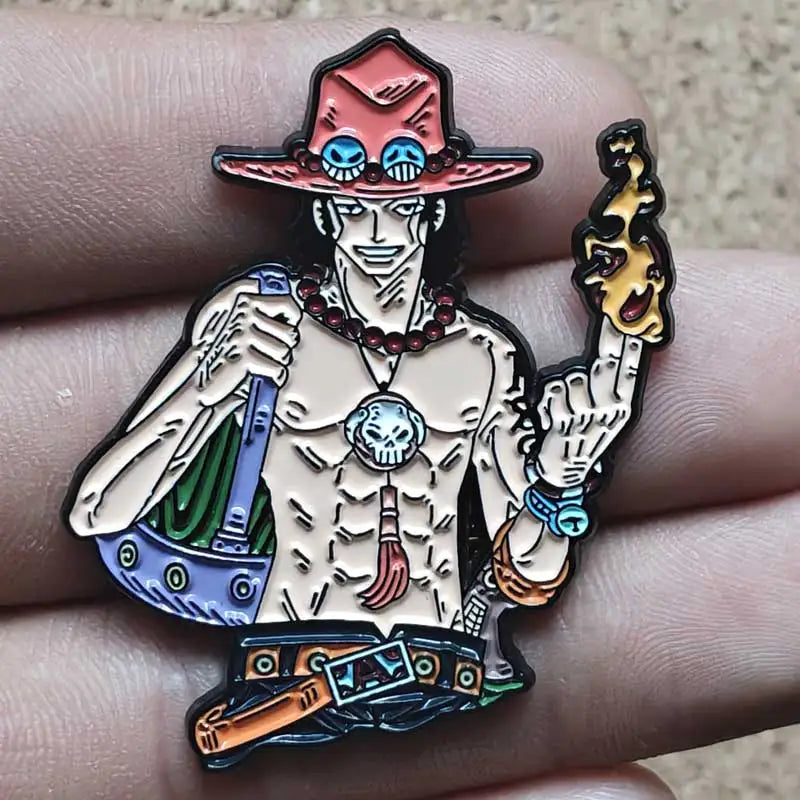 One Piece Gear 5 Luffy Enamel Pin - Anime Lapel Badge Brooch
