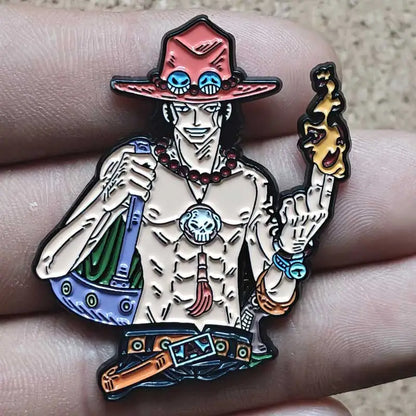 One Piece Gear 5 Luffy Enamel Pin - Anime Lapel Badge Brooch