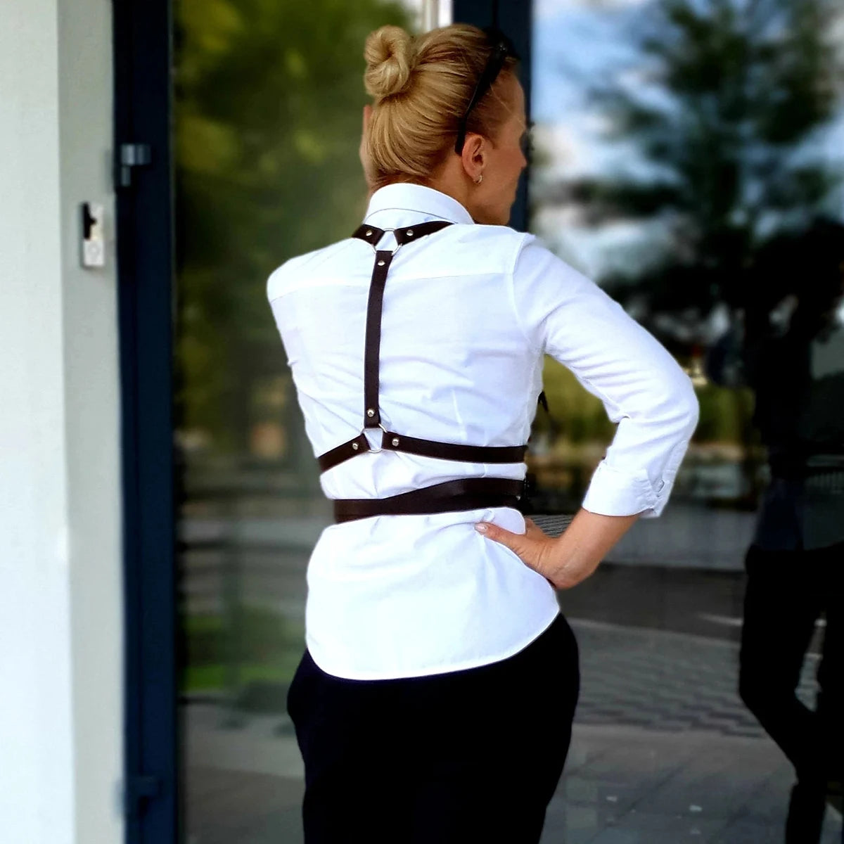 Women's Harness Style Corset Belt - Goth Punk Suspender Waist Belt Accessory