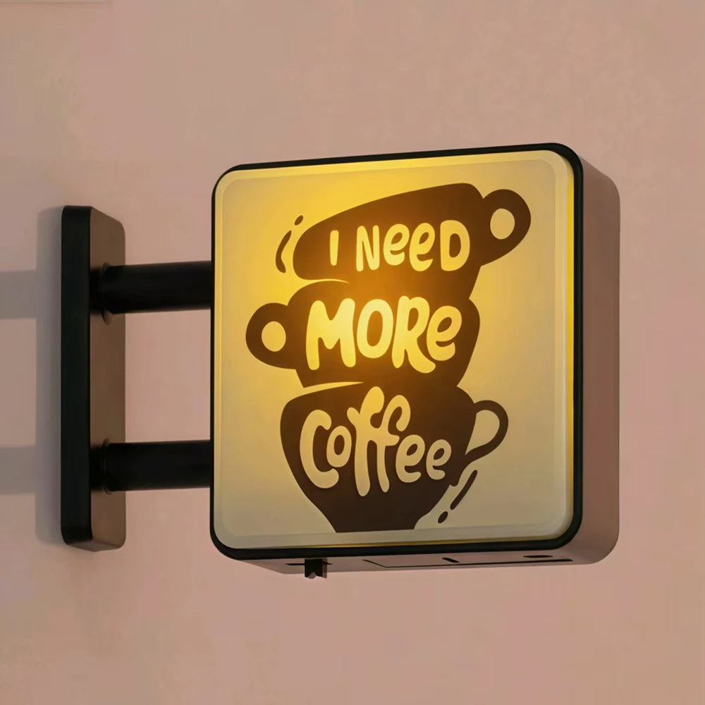 Mini Glowing Lightbox Fridge Magnet - Japanese Coffee Cup Souvenir