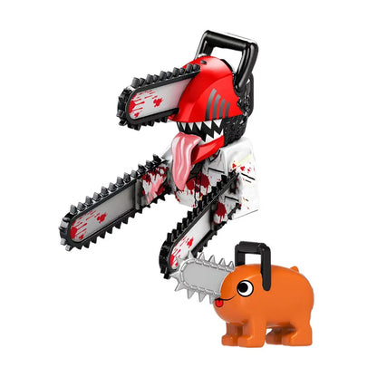 Chainsaw Man Building Block Figures, Mini Anime Brick Minifigs Collectible Gift