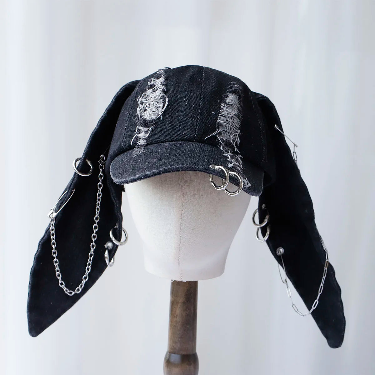Rabbit Ear Washed Graffiti Baseball Cap - Hip Hop Unisex Party Hat