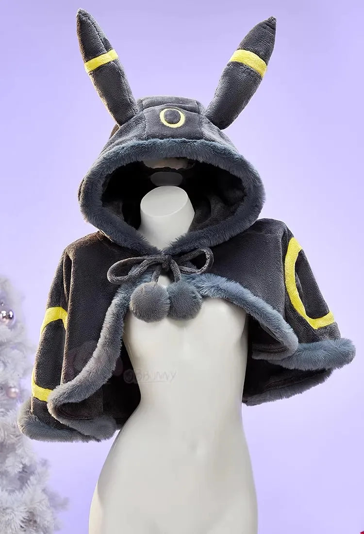 Eeveelution Cosplay Costume Set – Vaporeon, Umbreon & Sylveon Style Dress for Halloween & Parties