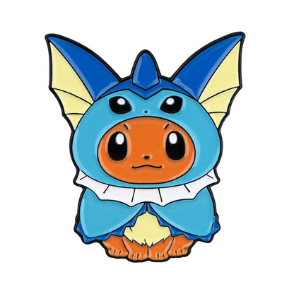 Cute Eevee Evolution Enamel Pins – Kawaii Cartoon Character Brooch Set for Backpacks, Jackets & Lapels