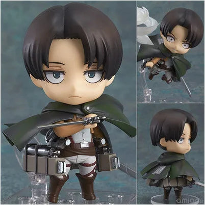 Attack on Titan Levi Ackerman Action Figure - Interchangeable Face Poseable Anime Collectible