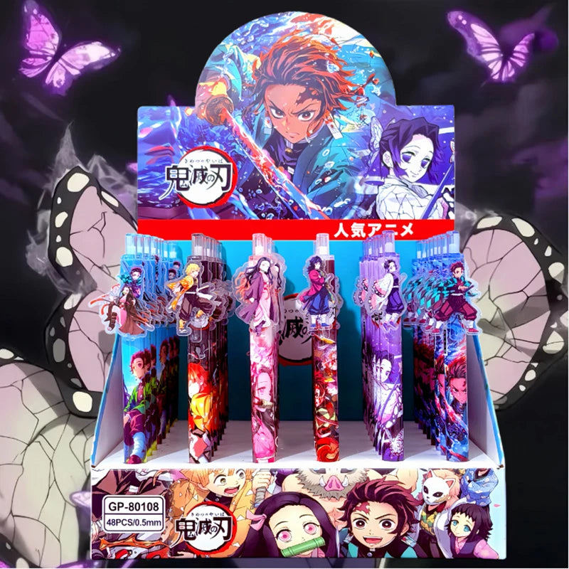Demon Slayer Anime Gel Pen Set – 6-Piece Character Pens