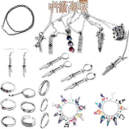 Anime Jujutsu Kaisen Necklace Ryomen Sukuna Itadori Cosplay Pendant Jewelry