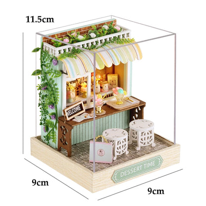 DIY Miniature Wooden Doll House Kit – Handmade 3D Puzzle Room Model with Furniture