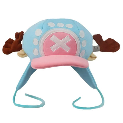 Tony Tony Chopper Hat – One Piece Plush Cosplay Hat, Soft Warm Kawaii Anime Beanie for Boys & Girls