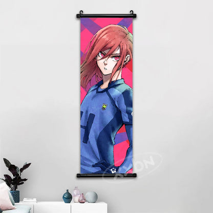 Blue Lock Anime Poster Canvas Wall Art Isagi Yoichi Chigiri Hyoma Home Decor