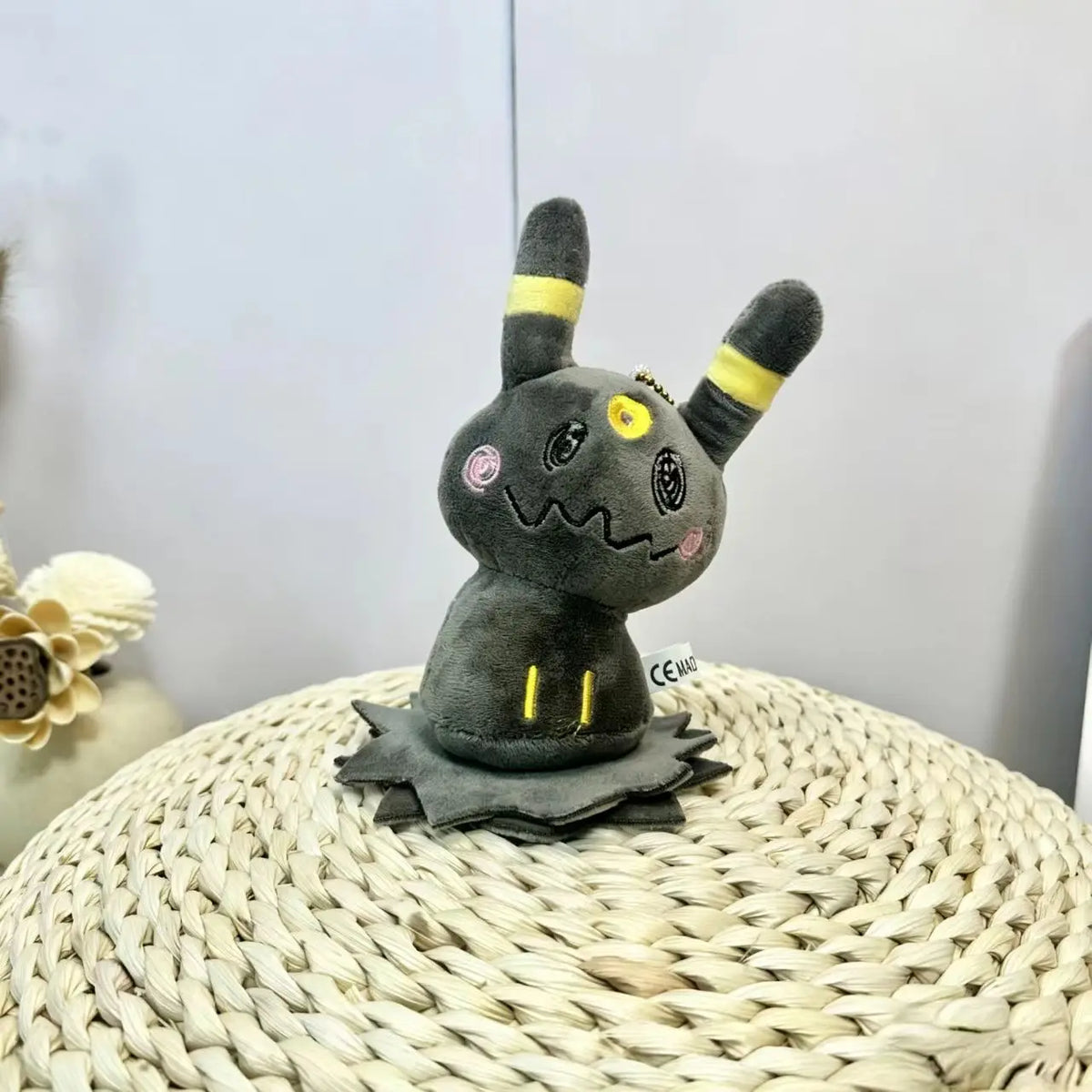 Pocket Monster Eevee & Mimikyu Plush Keychain - Cute Anime Bag Charm