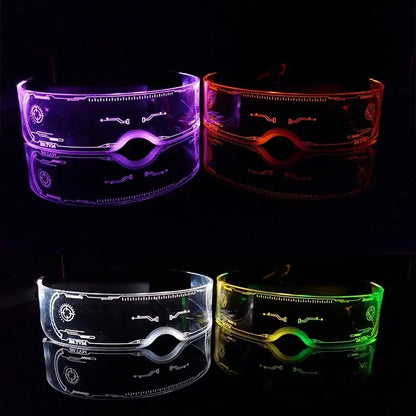 LED Light Up Sunglasses – Luminous Punk Goggles for Parties, Festivals & Christmas