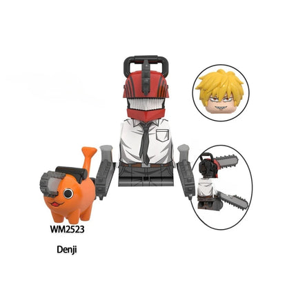 Chainsaw Man Building Block Figures, Mini Anime Brick Minifigs Collectible Gift