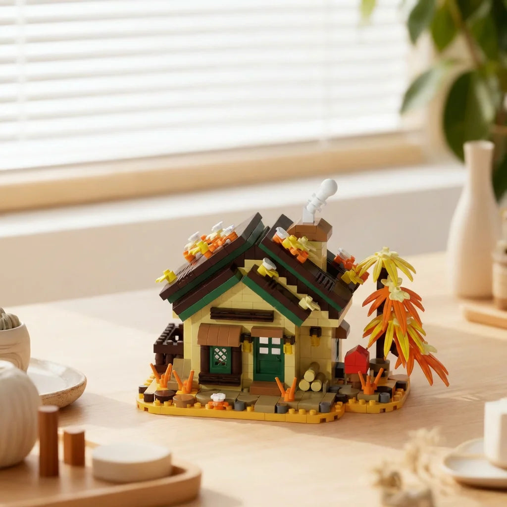 Forest Cabin Mini Building Blocks Set – 479-Piece DIY Micro Brick Treehouse Model