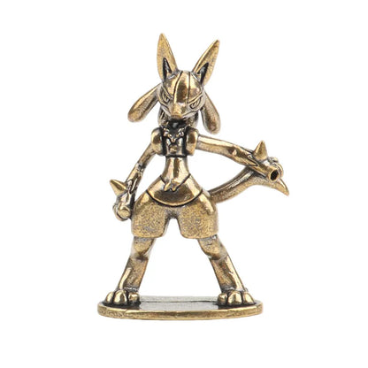 Pokemon Brass Figurine Collection - Charizard, Blastoise, Bulbasaur and Dragonite Metal Desk Statue