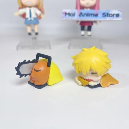 Chainsaw Man Power Figure Set, Cute Anime Figurines with Aki, Denji and Makima