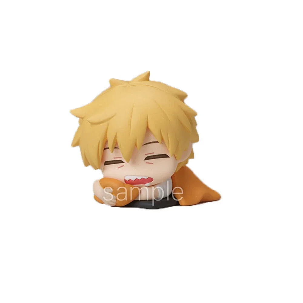 Chainsaw Man Power Figure Set, Cute Anime Figurines with Aki, Denji and Makima