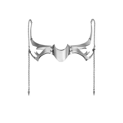 Cyberpunk Metal Face Mask Futuristic Mechanical Wind Accessory