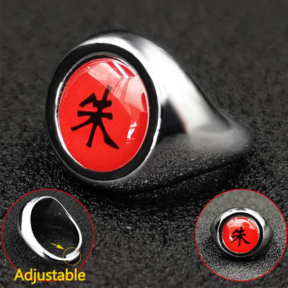 Anime Cosplay Hokage Rings Set Akatsuki Itachi Ring For Women Men Metal Finger Jewelry Accessories Cool Best Friend Gift
