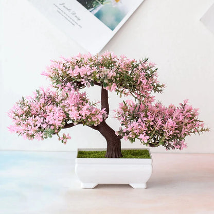 Artificial Bonsai Tree in Pot - Faux Plant Home Decor