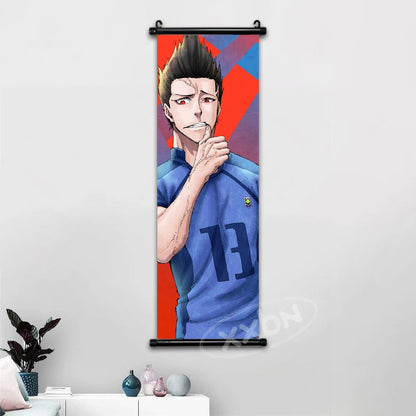 Blue Lock Anime Poster Canvas Wall Art Isagi Yoichi Chigiri Hyoma Home Decor